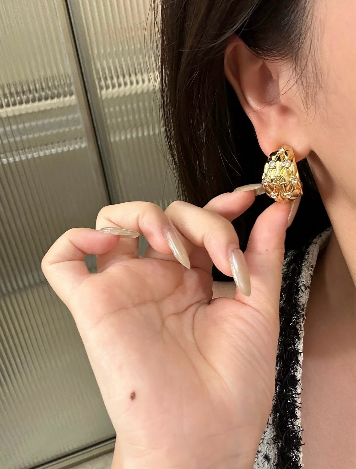 Quilted Dome Earrings