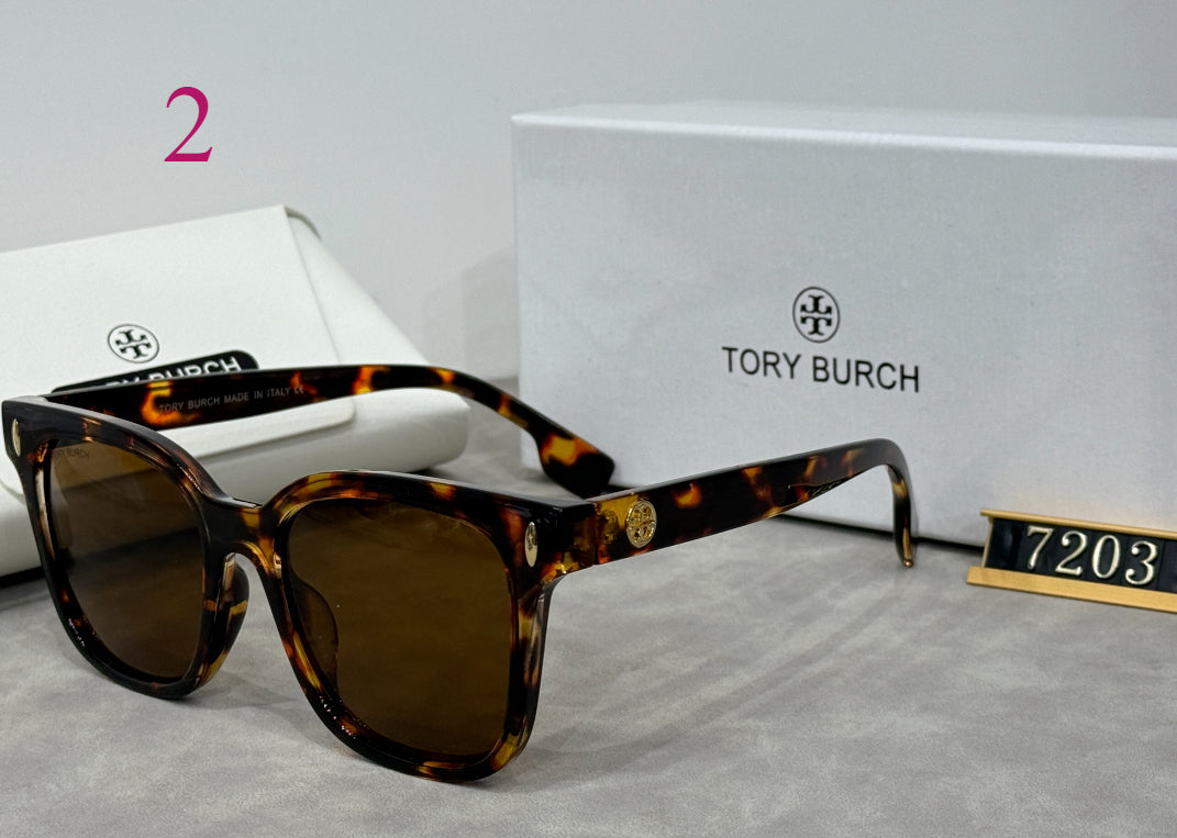 Square Sunglasses with Raised Double Bridge
