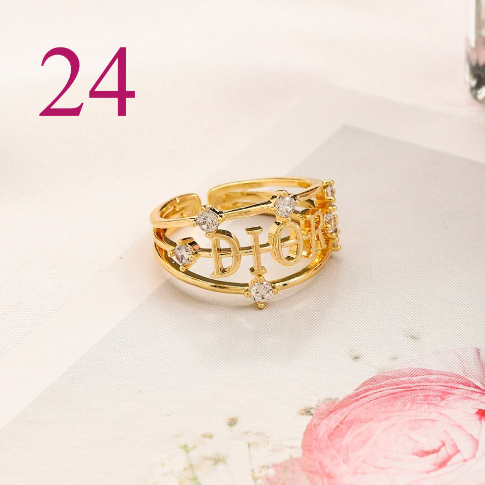 Fashion Open Adjustable Ring Collection、Rings Collection L*V Series、D*or Series、Y*L Series