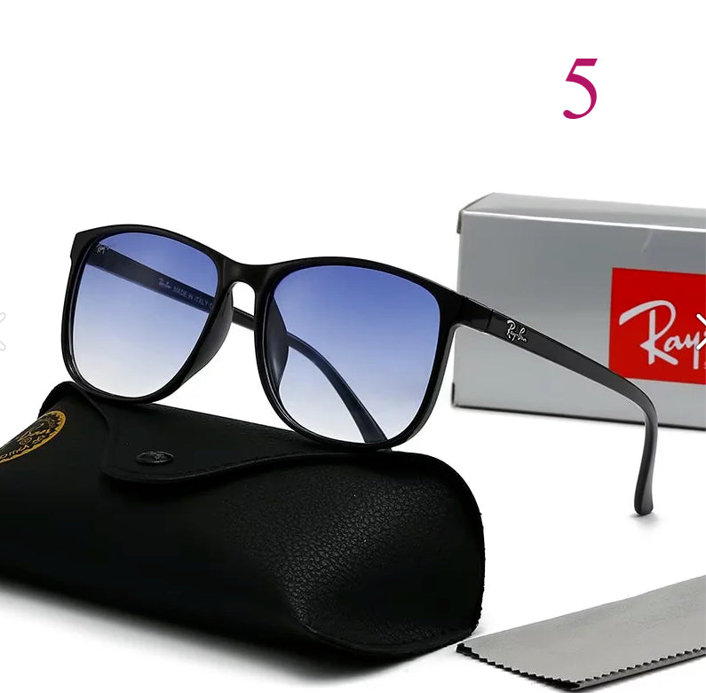 Oversized Square Sunglasses with Cutout Bridge