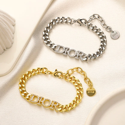 304 Stainless Steel Round Medallion Chain Bracelet & Necklace - Individual or Set
