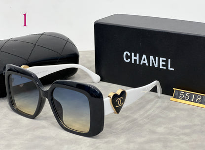 Oversized Square Sunglasses with Deep Beveled Rims
