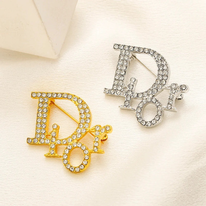 Alloy Steel Stamped Brooch,Brooches Collection、D*or Series