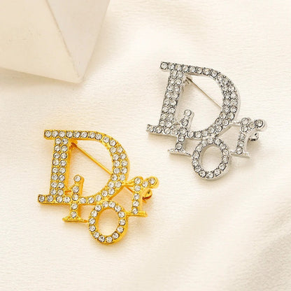 Alloy Steel Stamped Brooch,Brooches Collection、D*or Series