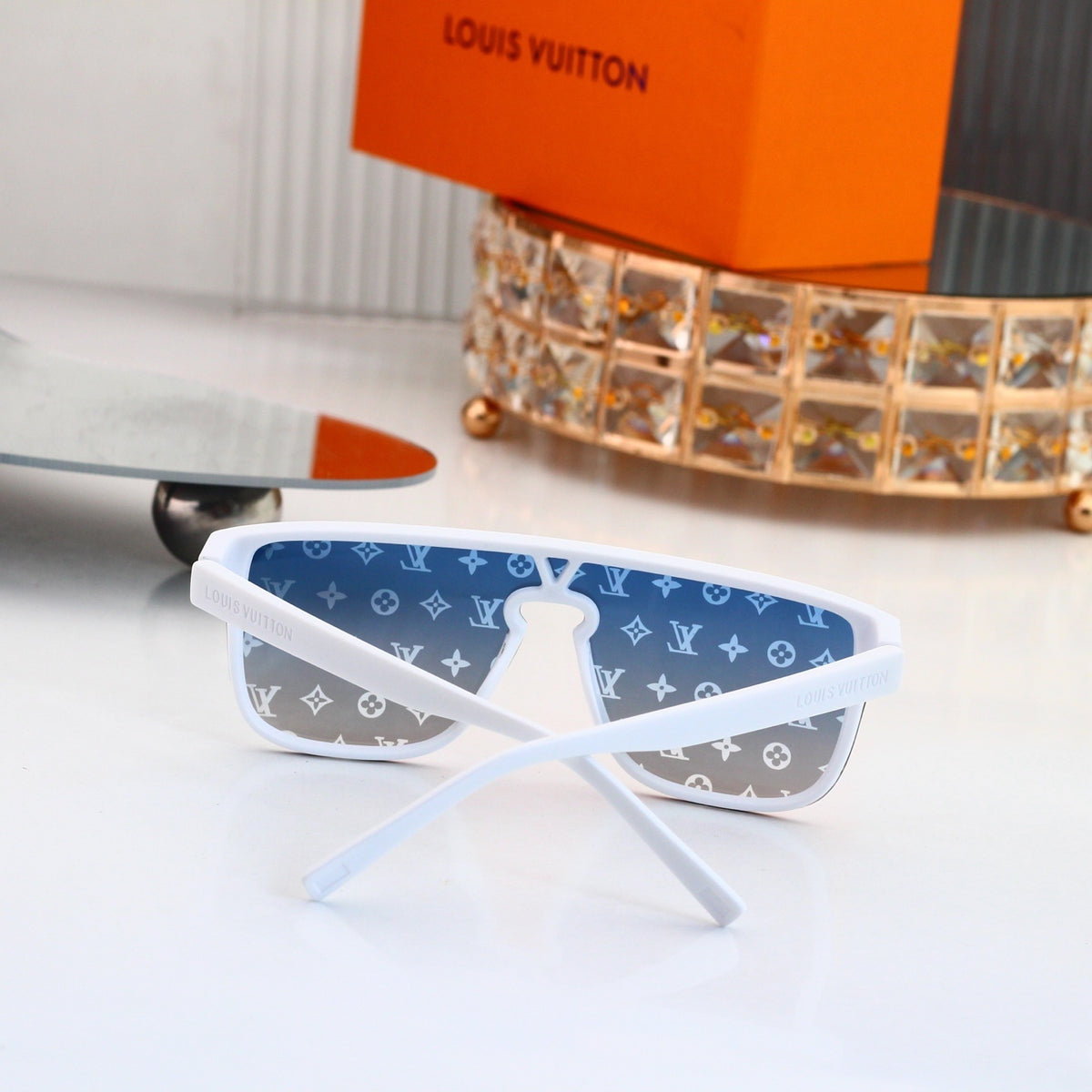 Color-Tint Monogram Shield Sunglasses