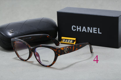 Round Logo-Temple Glasses - Clear and Tinted Lens Options