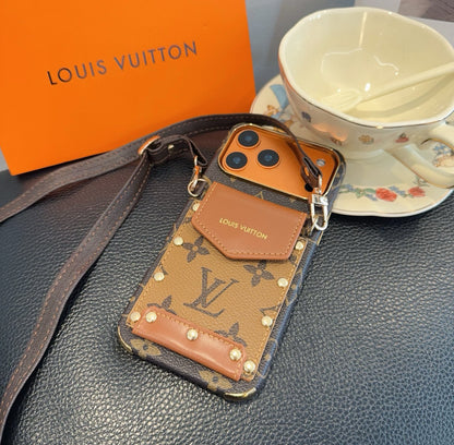 Fashion Aesthetic Shock Absorbing Protective Phone Case  L*V Series、Fashion Phone Case