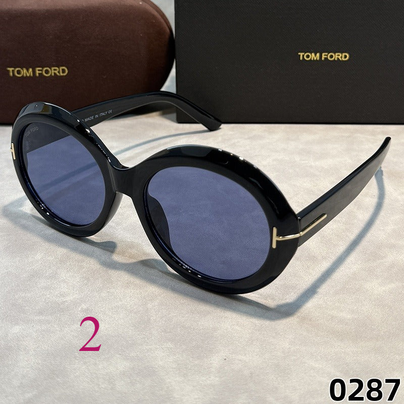 Round Statement Sunglasses with Keyhole Bridge