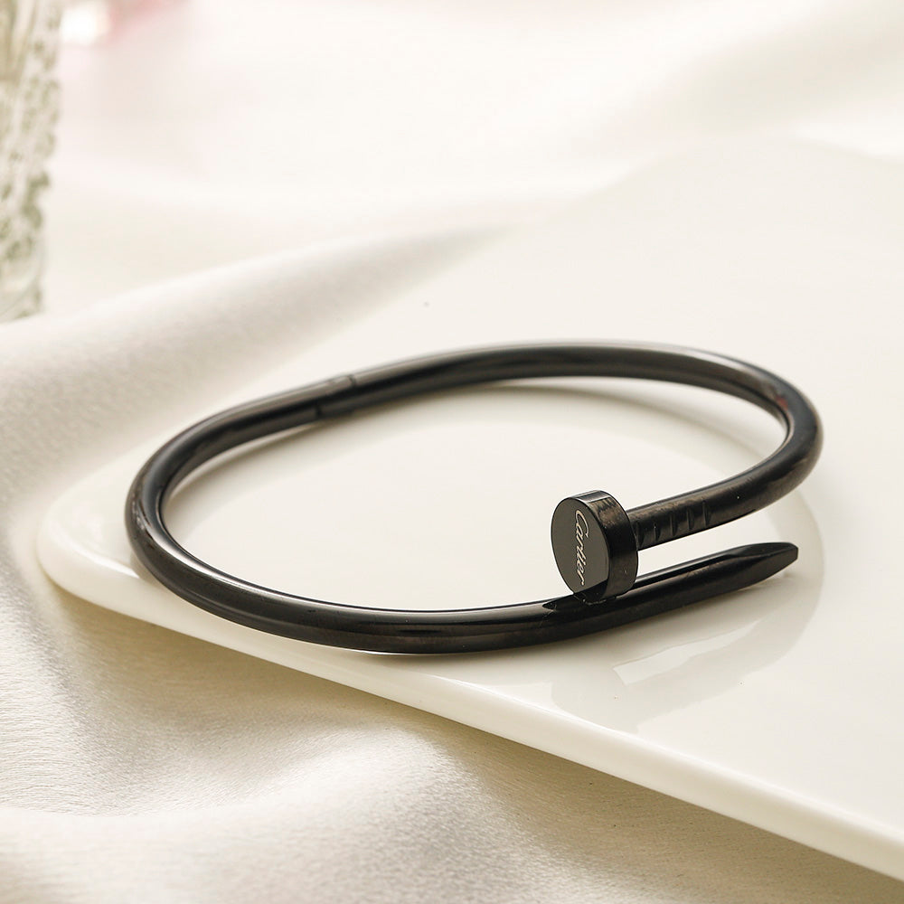 304 Stainless Steel Nail Wrap Bangle Bracelet