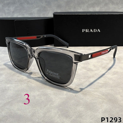 Bold Rectangular Sunglasses with Straight Browline