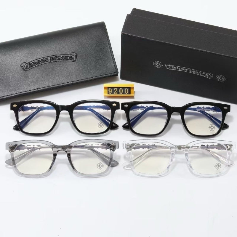 Rounded Rectangle Clear-Lens Glasses