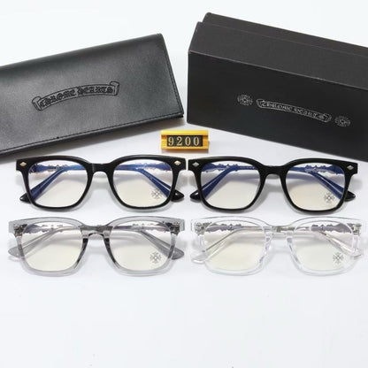 Rounded Rectangle Clear-Lens Glasses