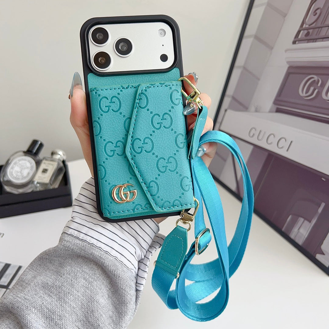 Fashion Aesthetic Shock Absorbing Protective Phone Case  GU*CI Series、Fashion Phone Case