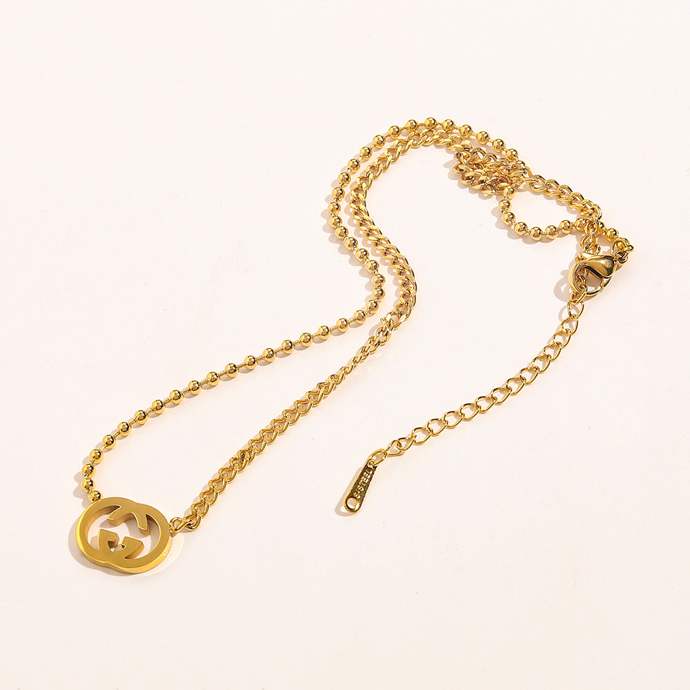 Set collana e orecchini in acciaio inossidabile 304