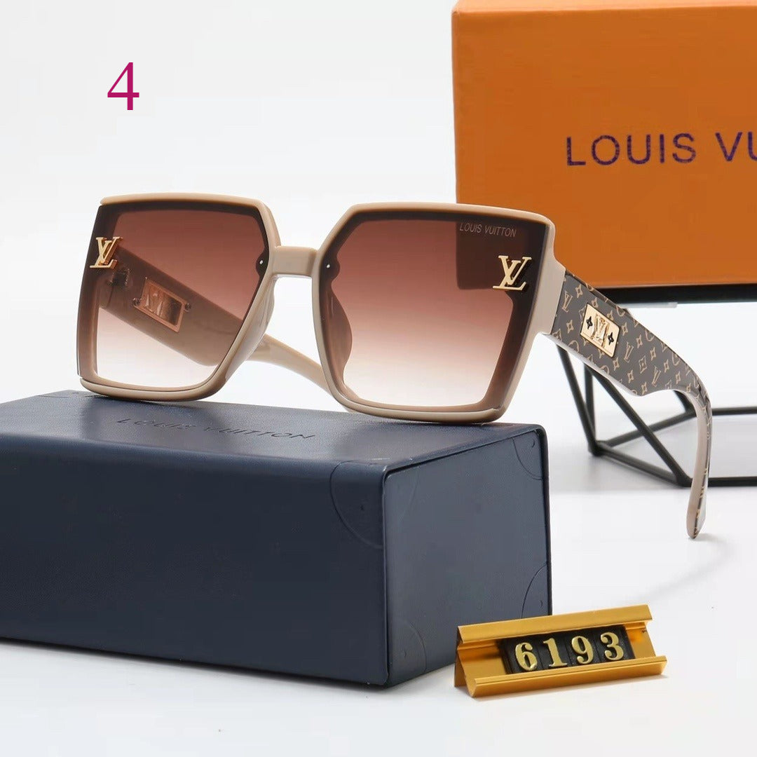 Oversized Flat-Top Square Sunglasses