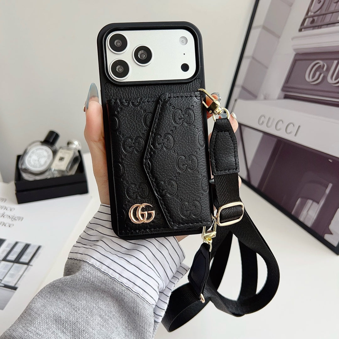 Fashion Aesthetic Shock Absorbing Protective Phone Case  GU*CI Series、Fashion Phone Case