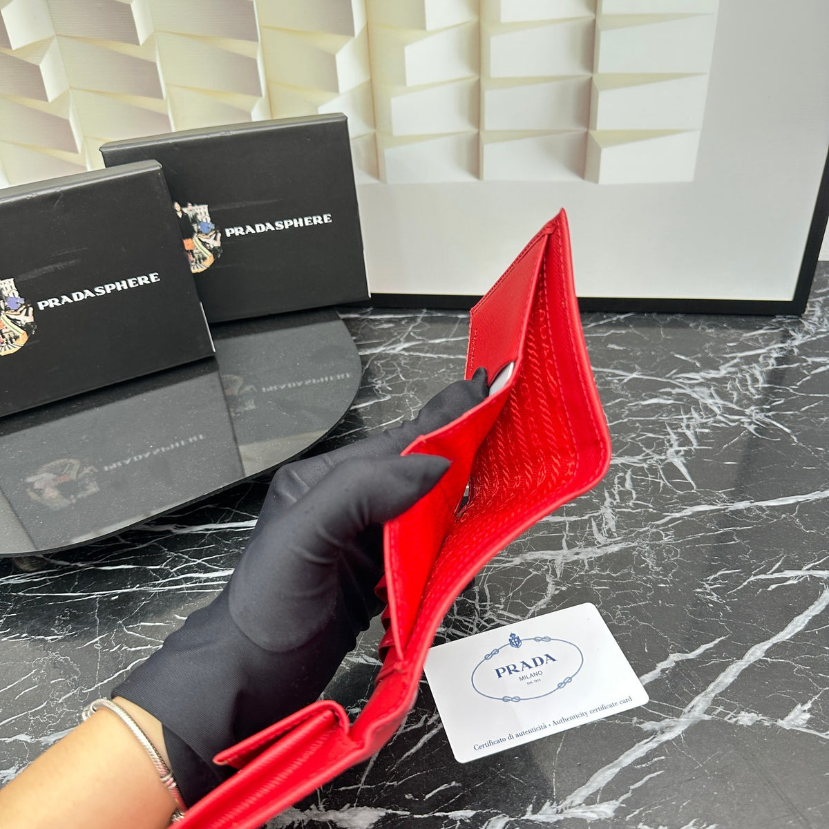 Luxury‑Inspired Trendy Wallets 031  Pr*da Series、Fashion Bags