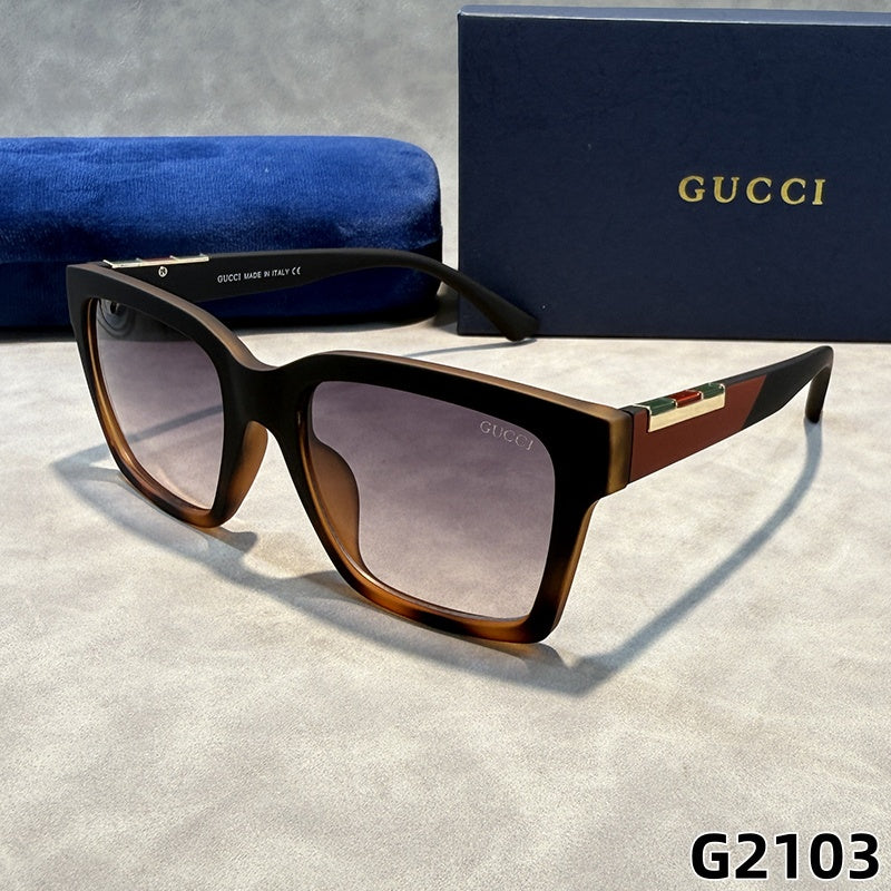 Oversized Cat-Eye Sunglasses with Broad Metal Temples