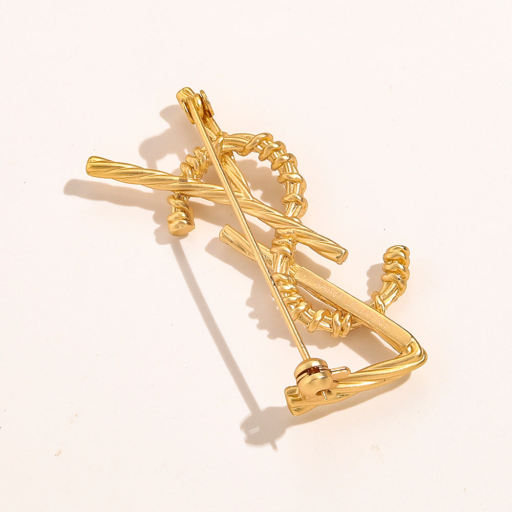 Alloy Steel Stamped Brooch,Brooches Collection、Y*L Series