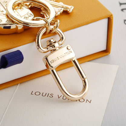 Premium Fashion Keychain Stylish Accessory、𝐊𝐞𝐲𝐜𝐡𝐚𝐢𝐧𝐬 & 𝐊𝐞𝐲 𝐑𝐢𝐧𝐠、L*V Series
