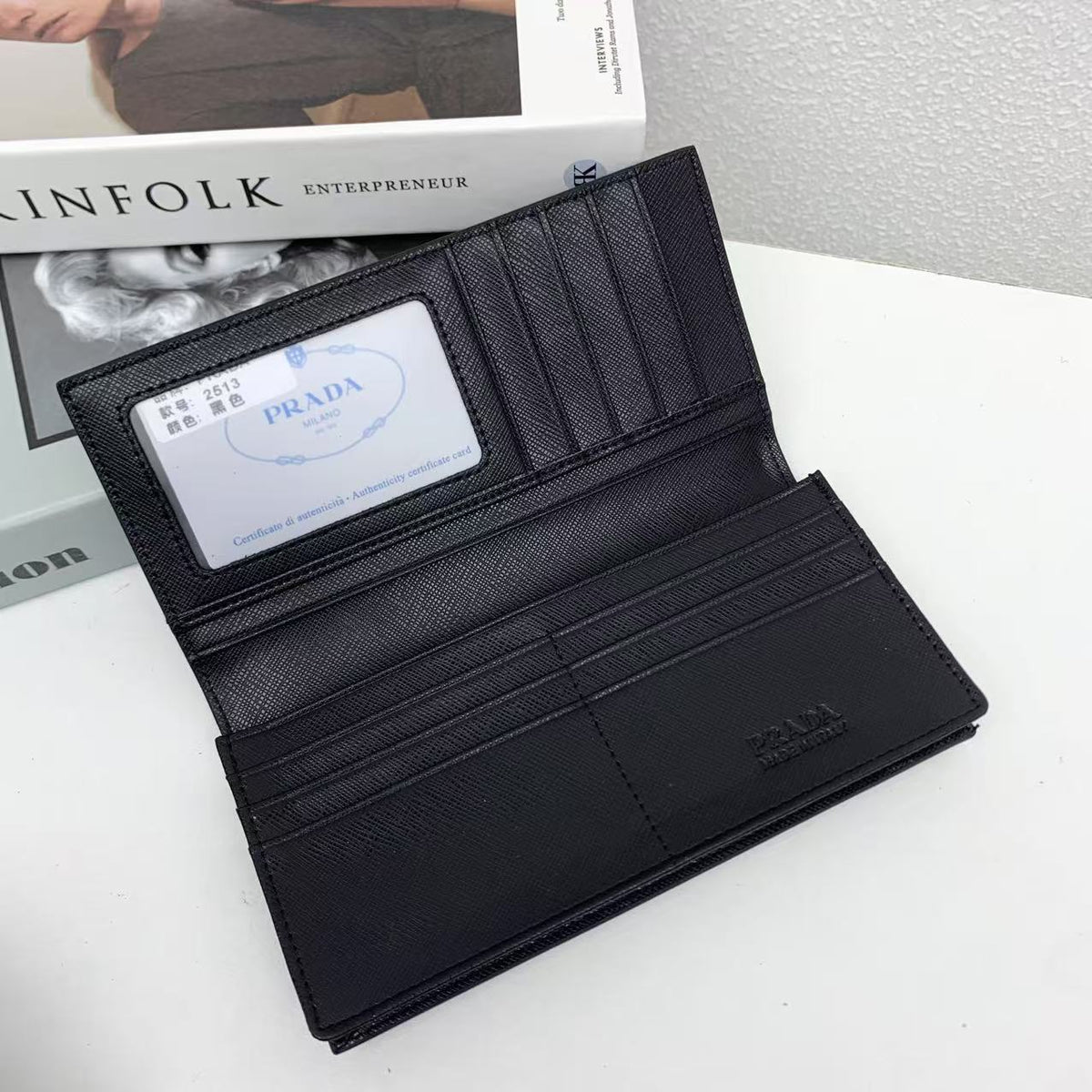 Luxury‑Inspired Trendy Wallets 033  Pr*da Series、Fashion Bags