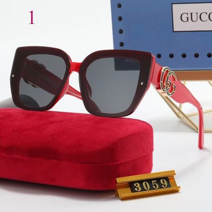 Oversized Soft-Square Sunglasses with Broad Frames