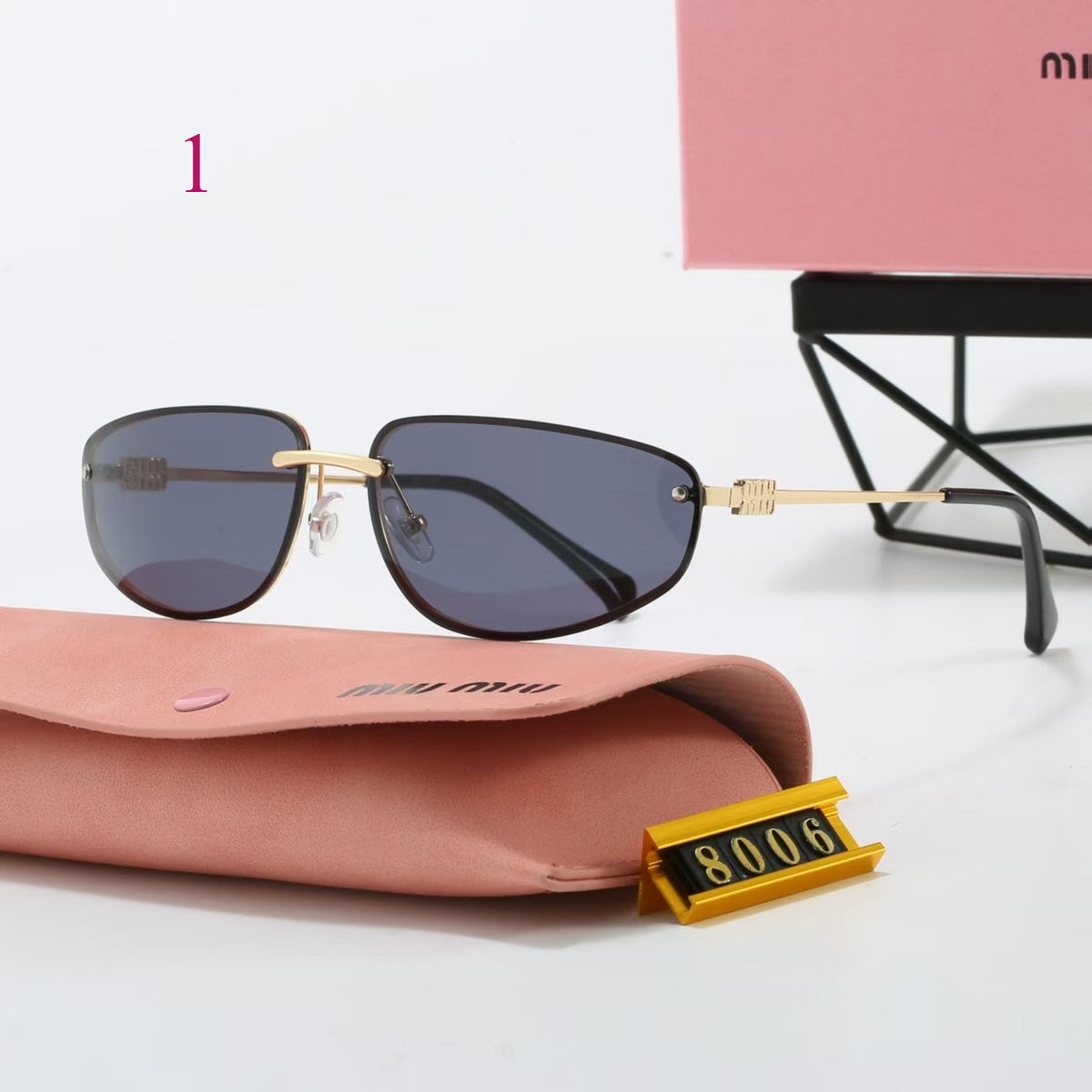 Classic Aviator Sunglasses with Wide Double Bridge