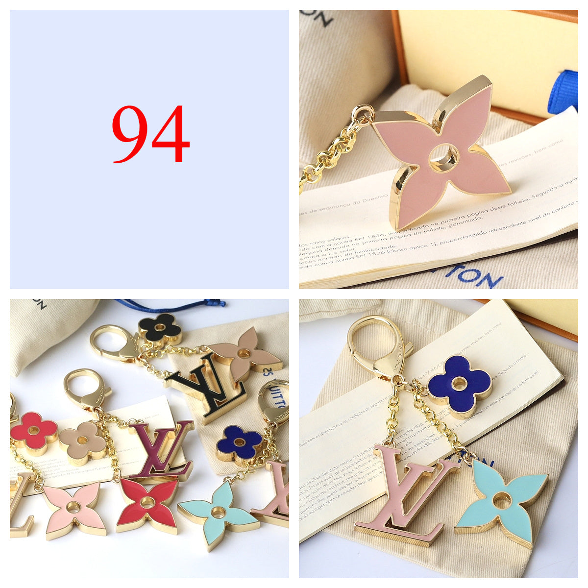 Premium Fashion Keychain Stylish Accessory、L*V Series、𝐊𝐞𝐲𝐜𝐡𝐚𝐢𝐧𝐬 & 𝐊𝐞𝐲 𝐑𝐢𝐧𝐠𝐬（𝐇）