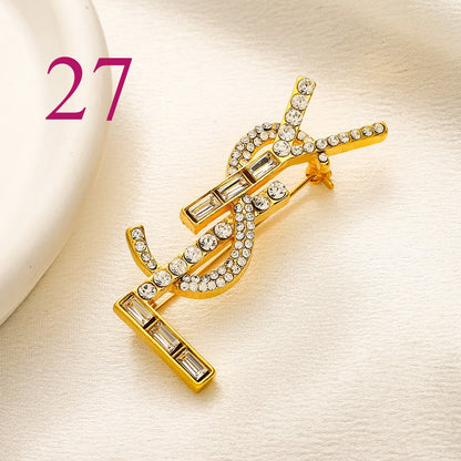 Fashion Brooch Collection,Brooches Collection、GU*CI Series、L*V Series、D*or Series、Y*L Series
