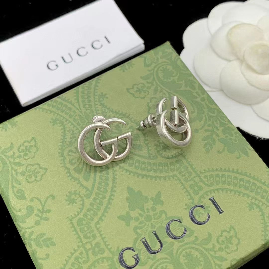 Polished Double-G Stud Earrings