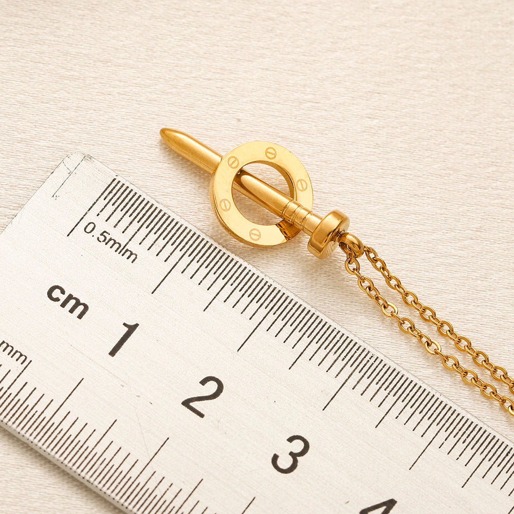 Set collana e orecchini in acciaio inossidabile 304