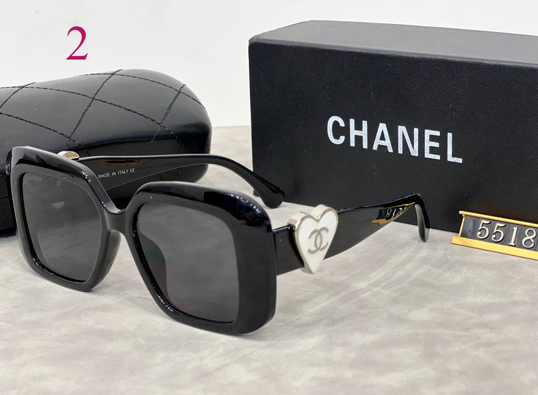 Oversized Square Sunglasses with Deep Beveled Rims
