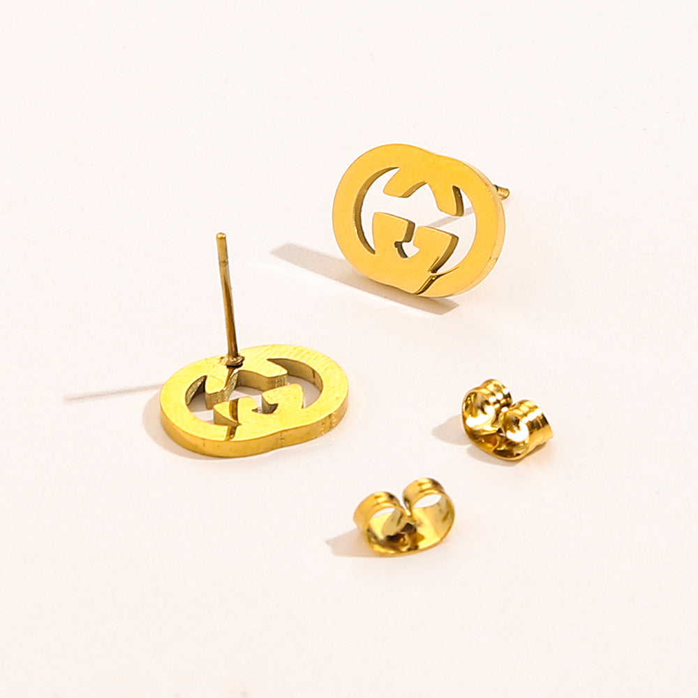 Set collana e orecchini in acciaio inossidabile 304
