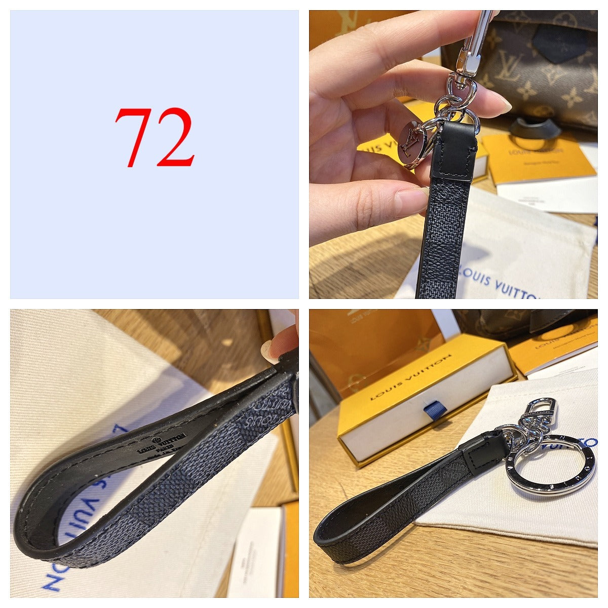 Premium Fashion Keychain Stylish Accessory、L*V Series、𝐊𝐞𝐲𝐜𝐡𝐚𝐢𝐧𝐬 & 𝐊𝐞𝐲 𝐑𝐢𝐧𝐠𝐬（𝐇）