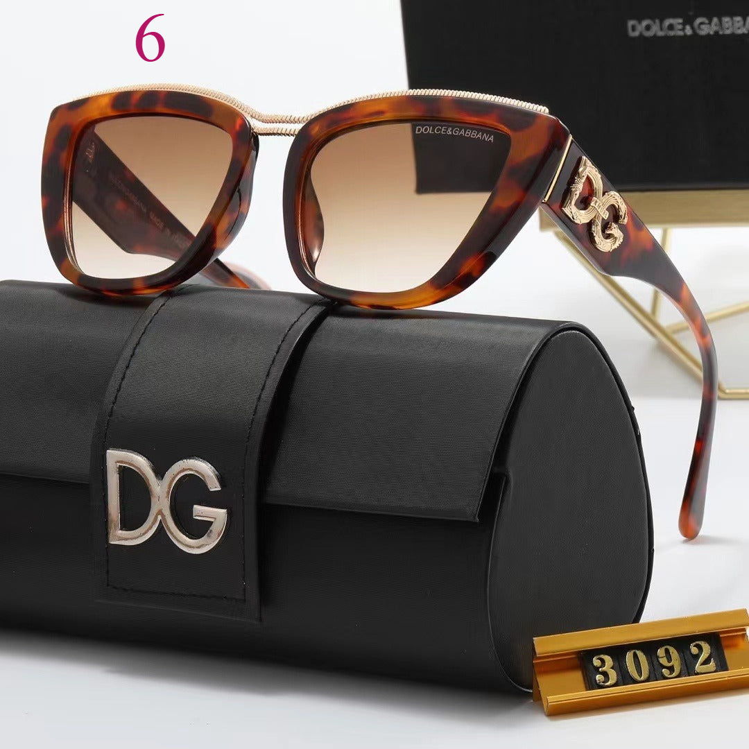 Winged Cat-Eye Sunglasses with Sculpted Corners