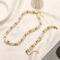Set di collana e bracciale in acciaio inossidabile 304