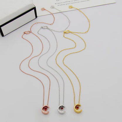 Pave C-Letter Pendant Necklace