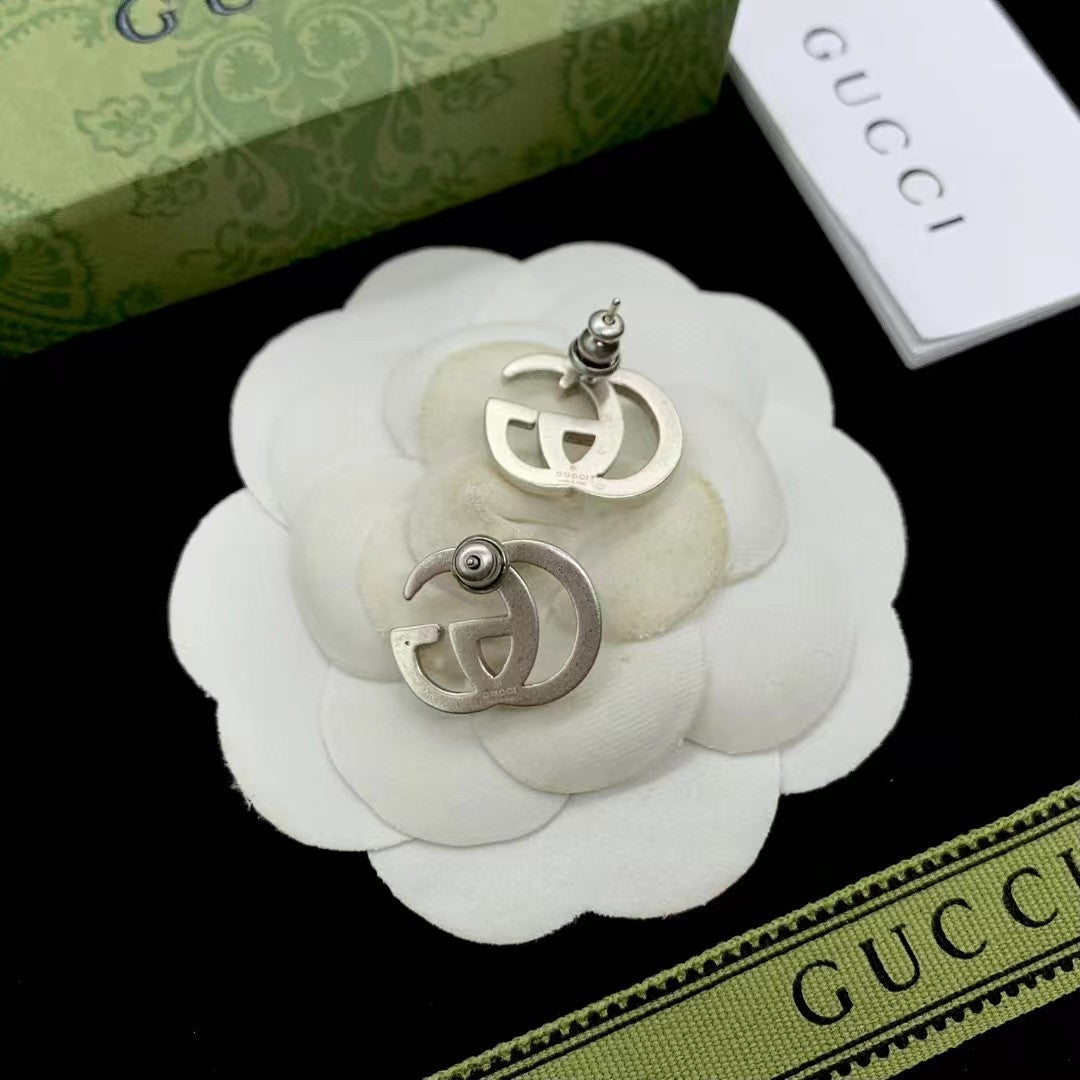 Polished Double-G Stud Earrings