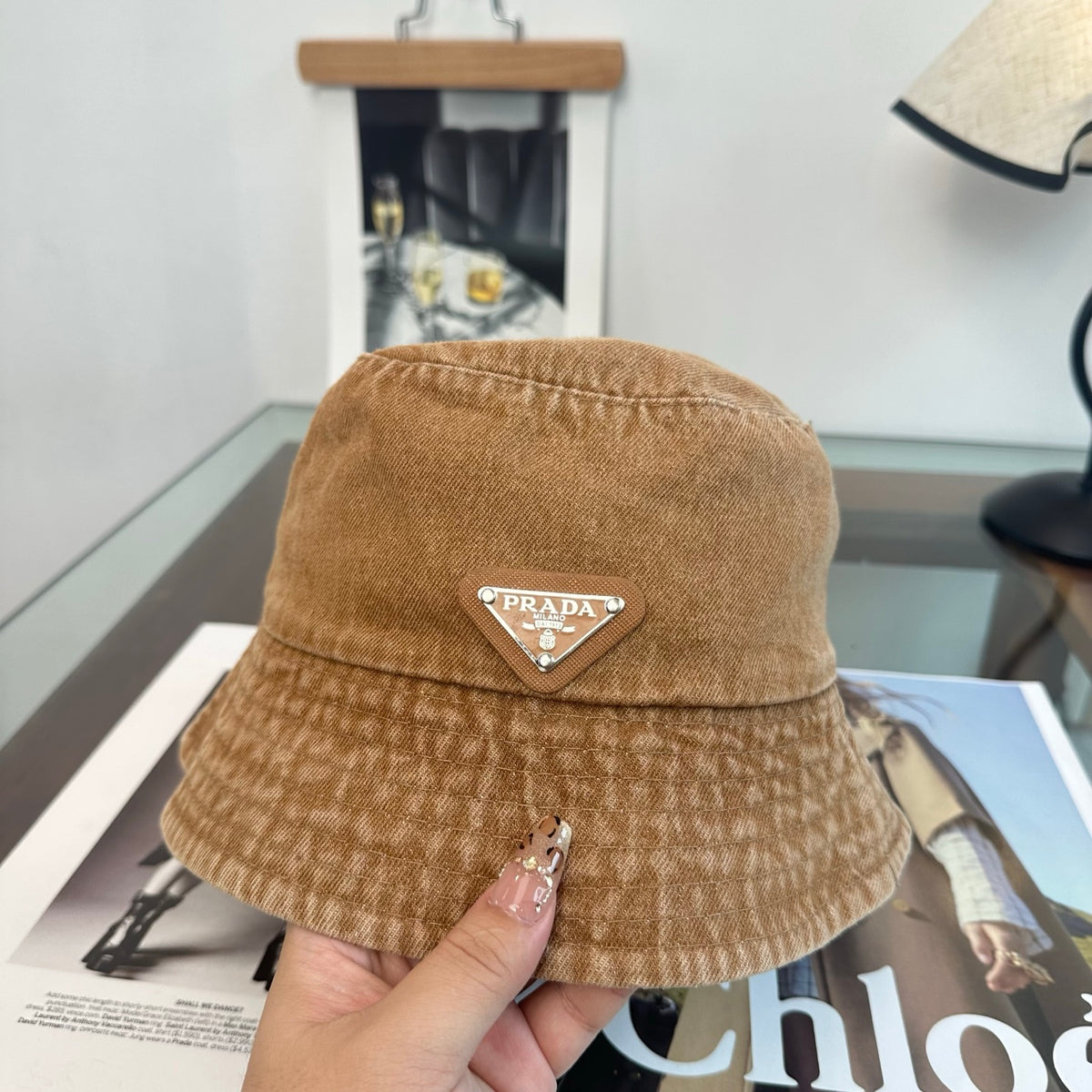 Adjustable Sun Hat for Men Women Outdoor UV Protection Pr*da Series、Fashion Caps