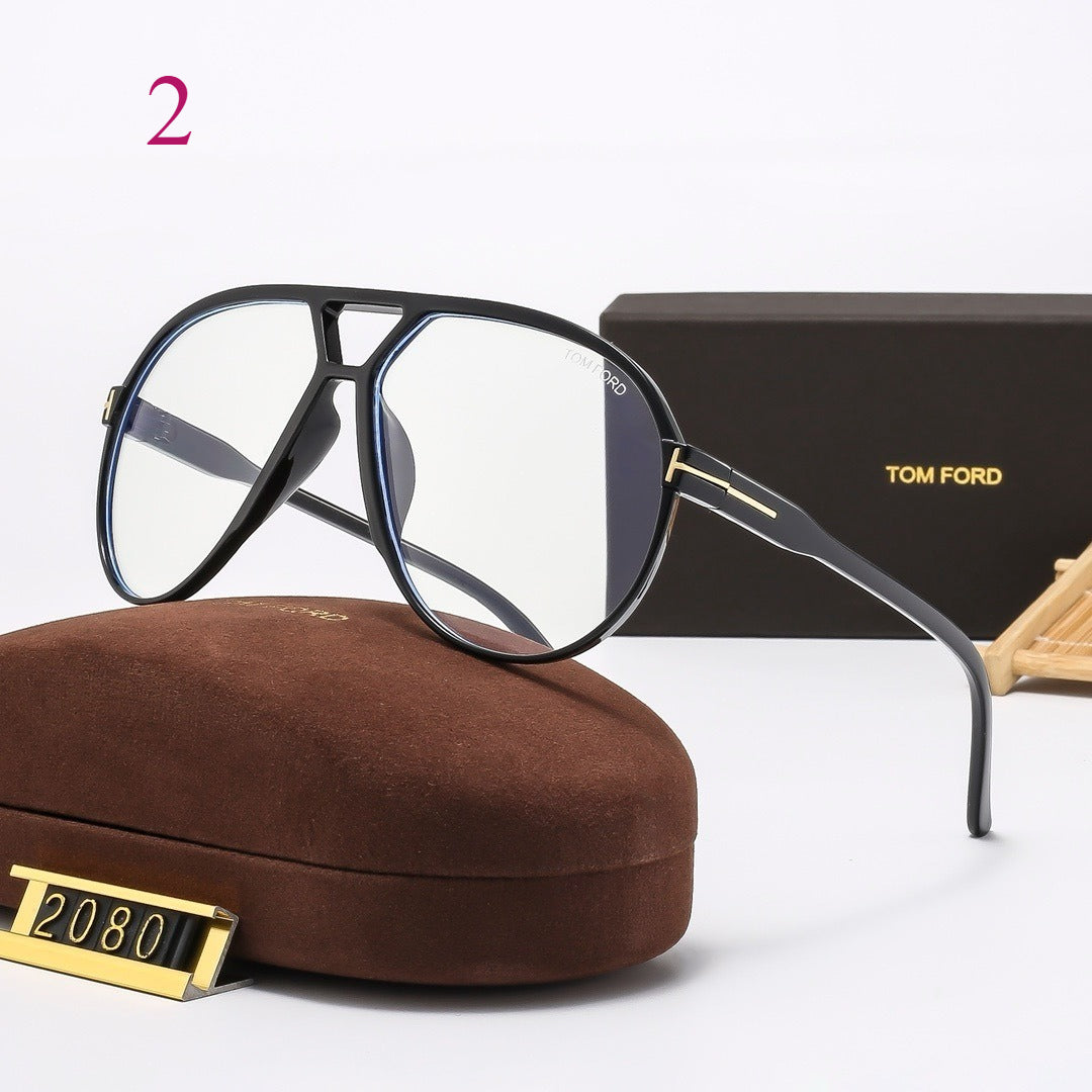 Bold Double-Bridge Aviator Sunglasses