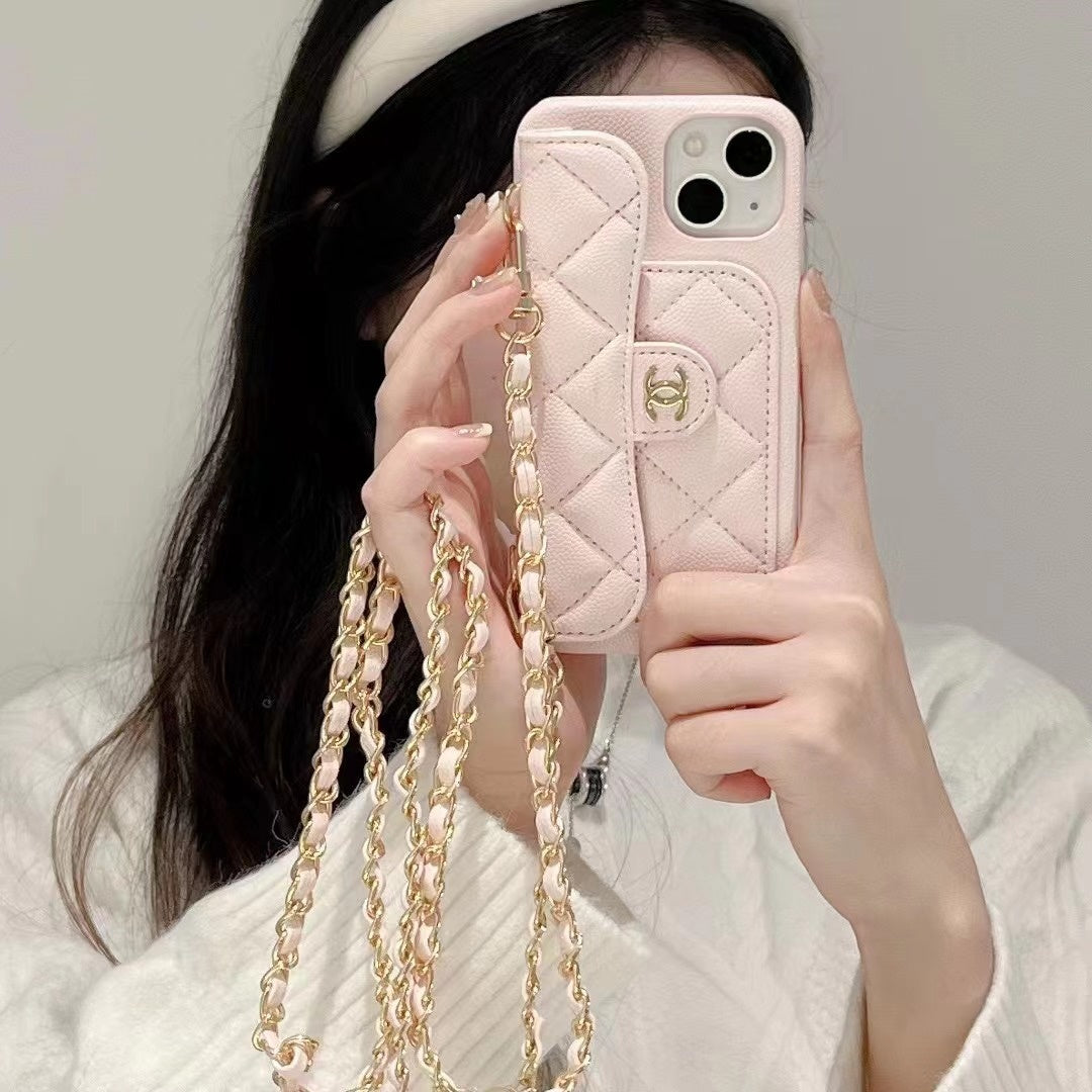 Fashion Aesthetic Shock Absorbing Protective Phone Case CH*NEL Series、Fashion Phone Case