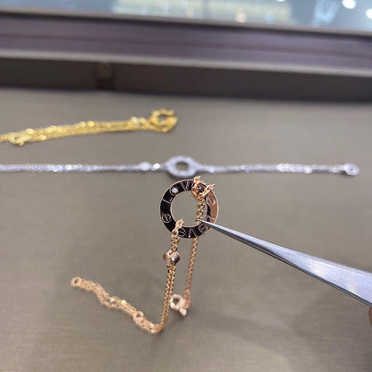 Oval Link Center Chain Bracelet