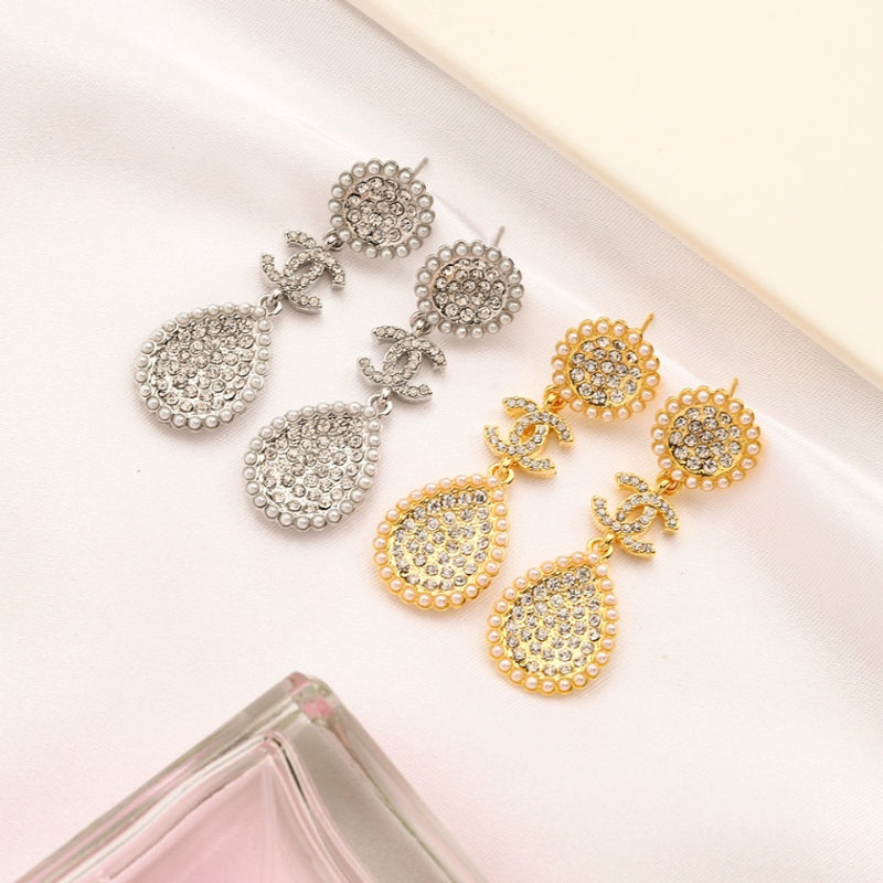 304 Stainless Steel Textured Teardrop Dangle Earrings