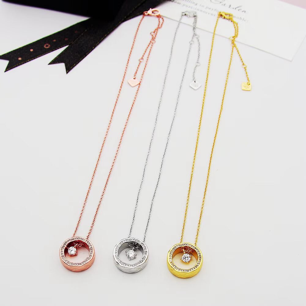 Open-Circle Pendant Necklace