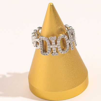 Copper Zirconium Real Gold Plated Ring,Rings Collection、D*or  Series