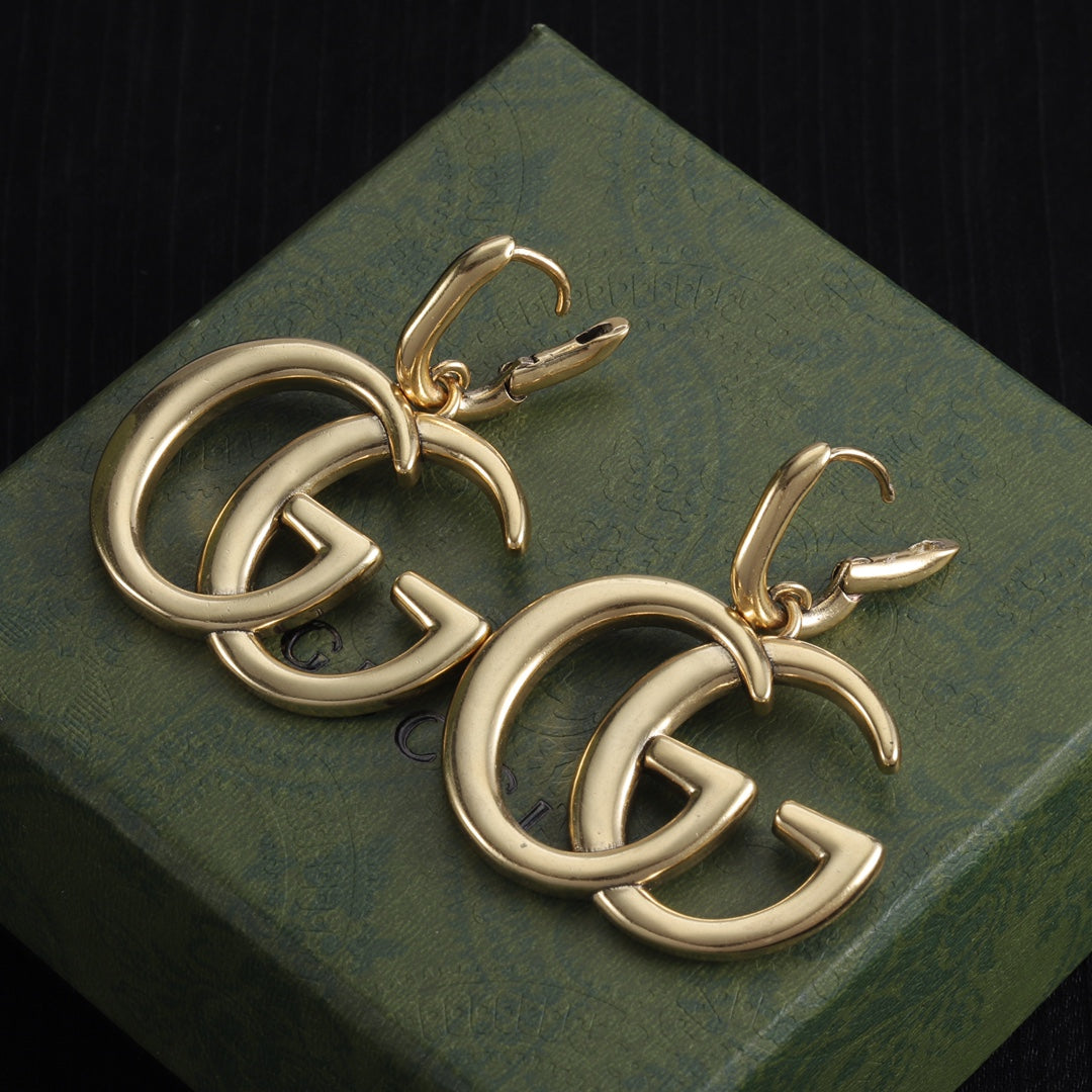 Oversized Interlocking-G Drop Earrings