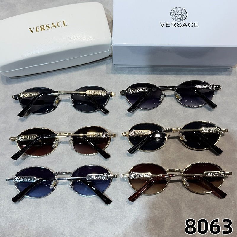 Oval Aviator Sunglasses with Slim Metal Frames