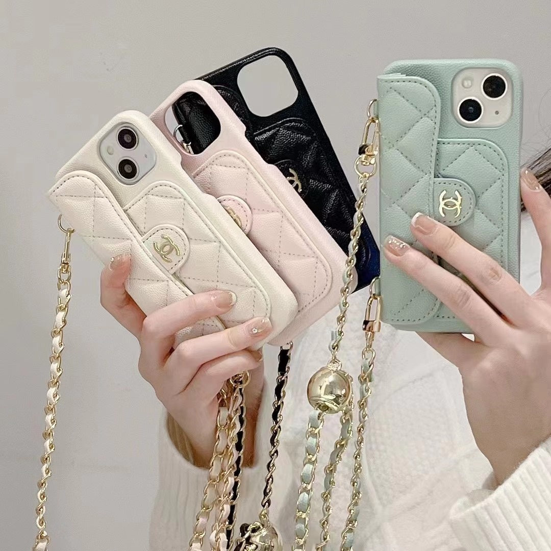 Fashion Aesthetic Shock Absorbing Protective Phone Case CH*NEL Series、Fashion Phone Case