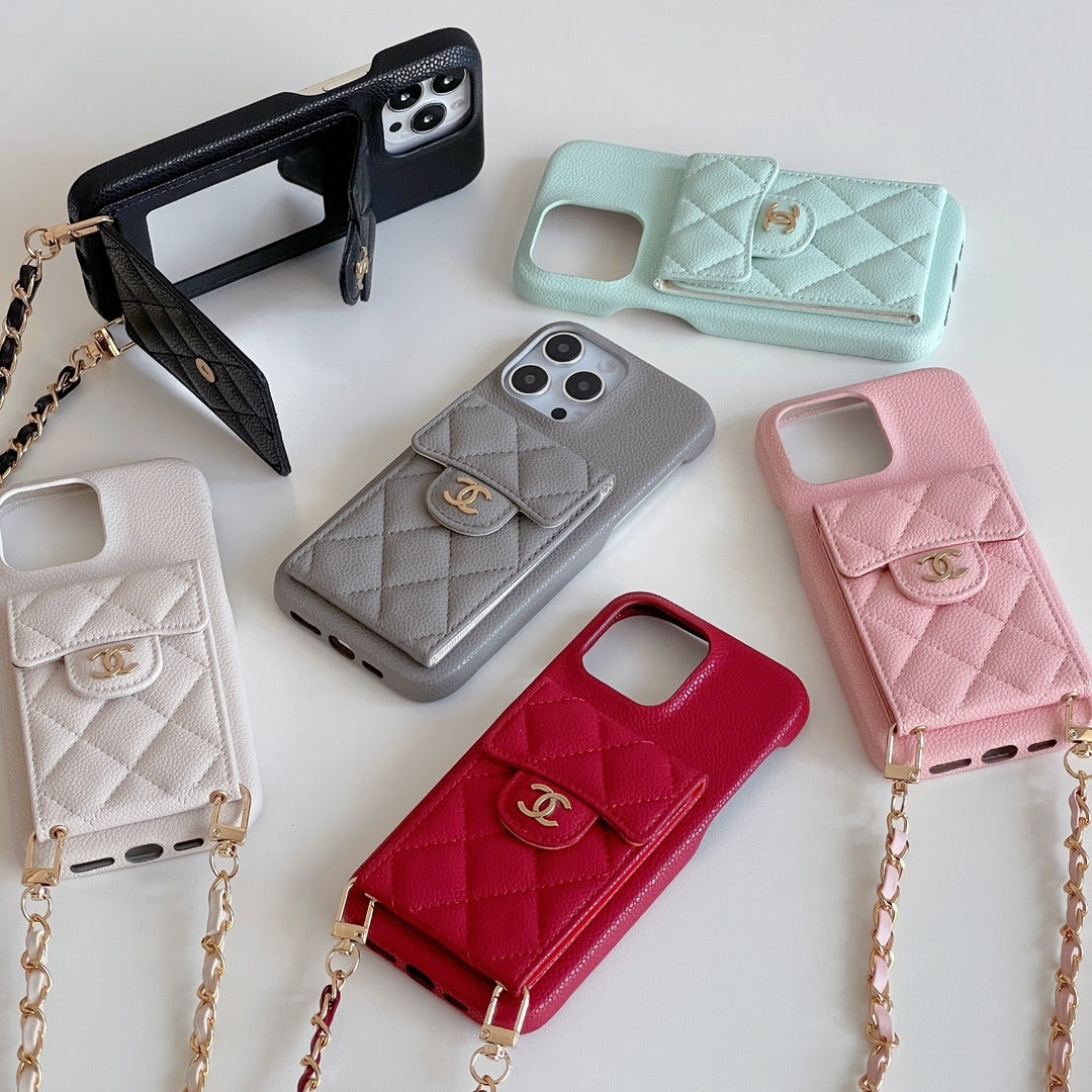 Fashion Aesthetic Shock Absorbing Protective Phone Case CH*NEL Series、Fashion Phone Case