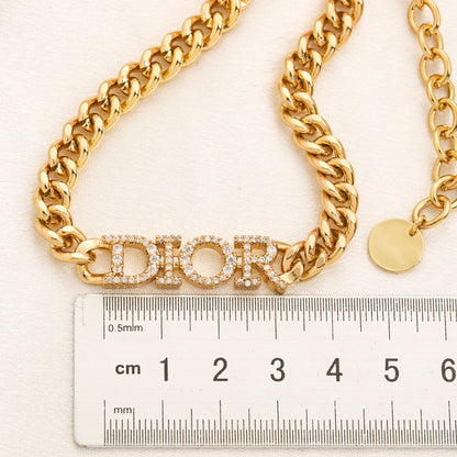 304 Stainless Steel Round Medallion Chain Bracelet & Necklace - Individual or Set